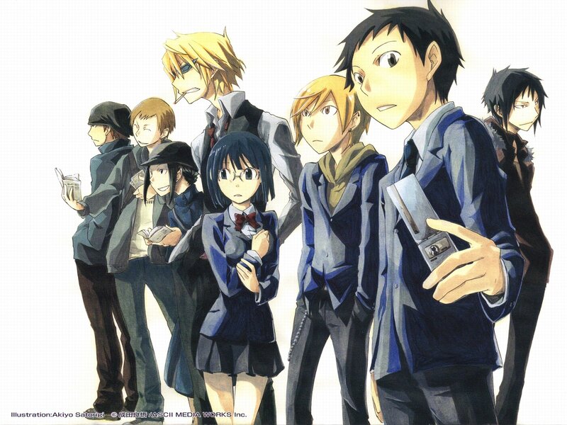 Group of Anime Characters — Blue, Neutral, School Uniforms