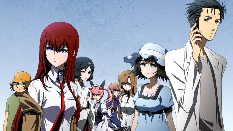 Group of Anime Characters — Blue, Serious, Afternoon, School Uniform