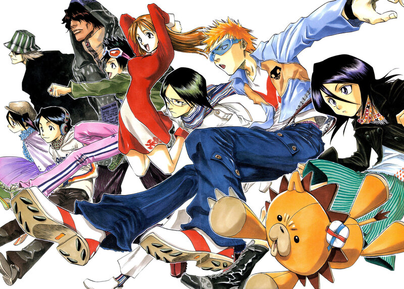 Group of Anime Characters — Blue