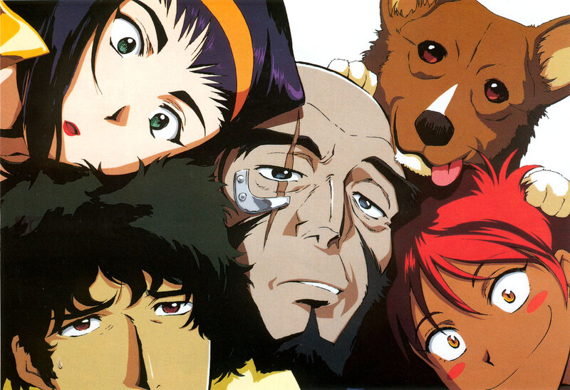 Group of Anime Characters — Brown, Dramatic, Dog