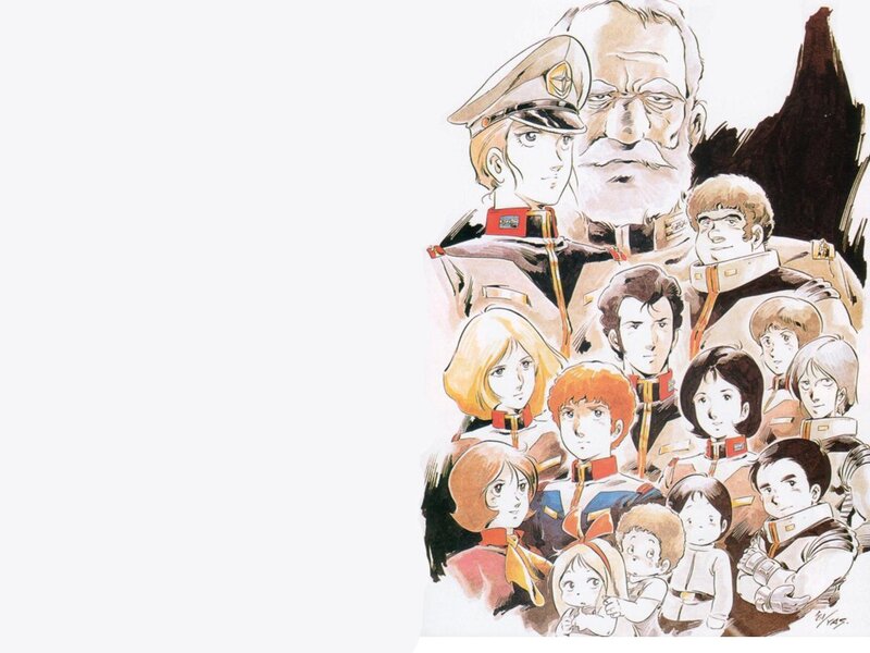 Group of Anime Characters — Brown, Dramatic, Manga, Military Uniforms