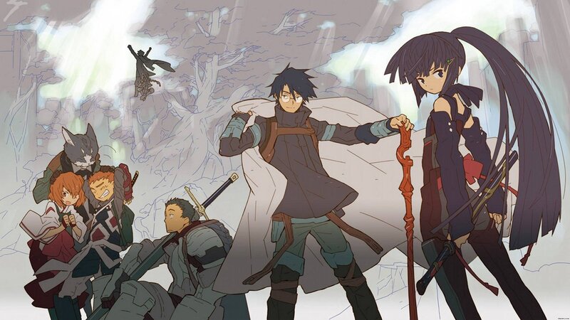 Group of Anime Characters — Gray, Dramatic, Fantasy Creatures