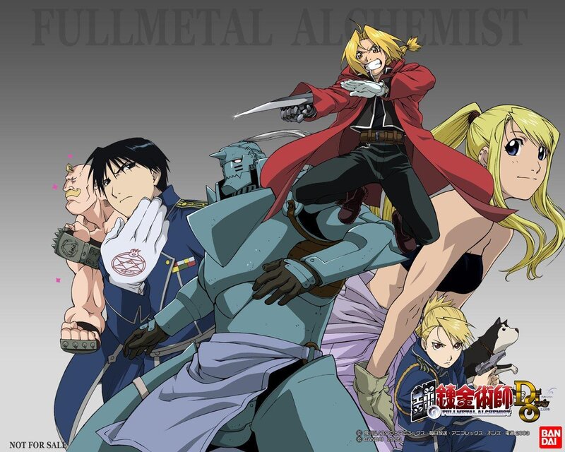Group of Anime Characters — Gray, Dramatic, Robot