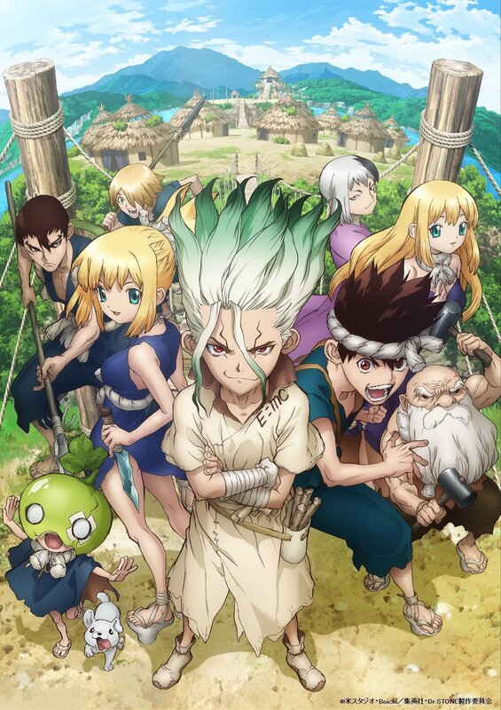 Group of Anime Characters — Green, Adventurous, Afternoon, Village