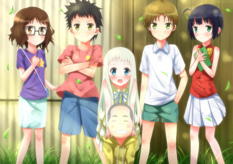 Group of Anime Characters — Green, Cheerful