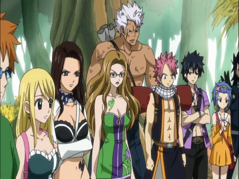 Group of Anime Characters — Green, Serious