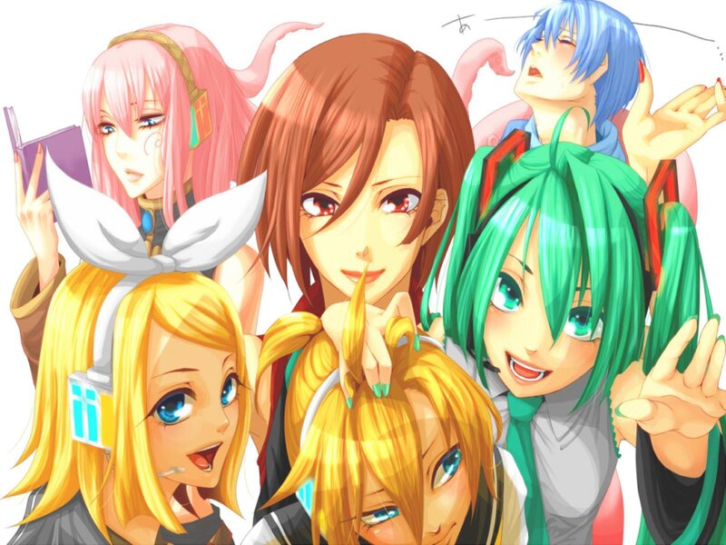 Group of Anime Characters — Green