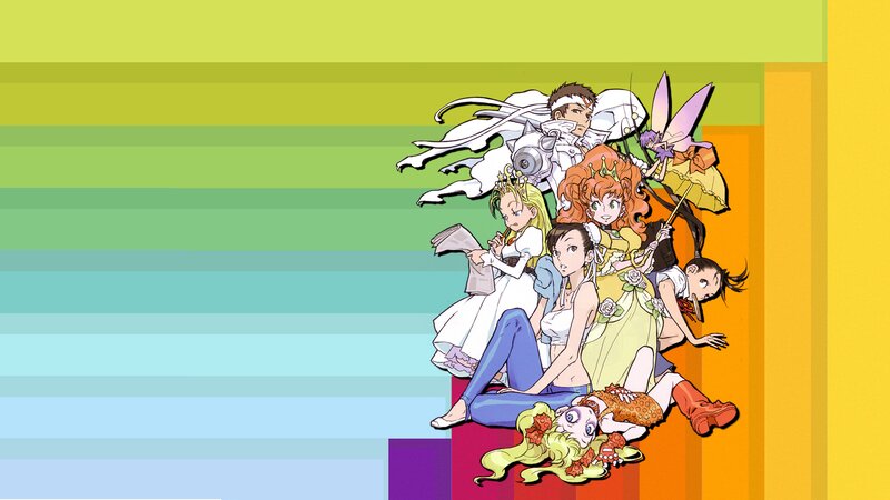 Group of Anime Characters — Green, Vibrant