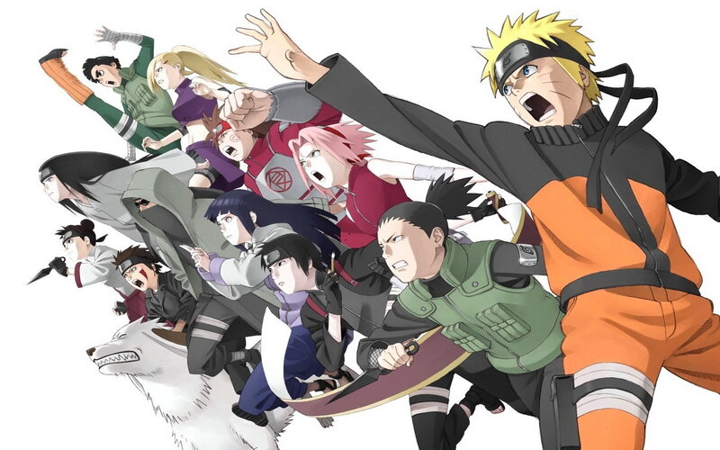 Group of Anime Characters — Orange, Action-packed