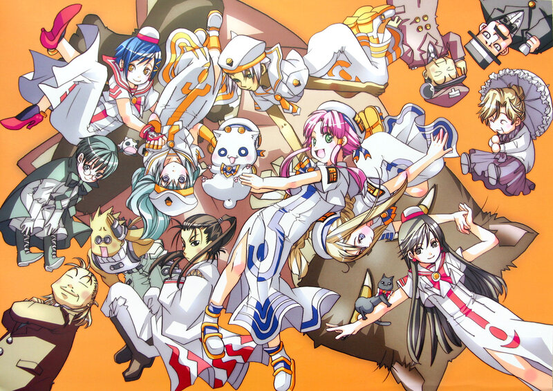 Group of Anime Characters — Orange, Chaotic