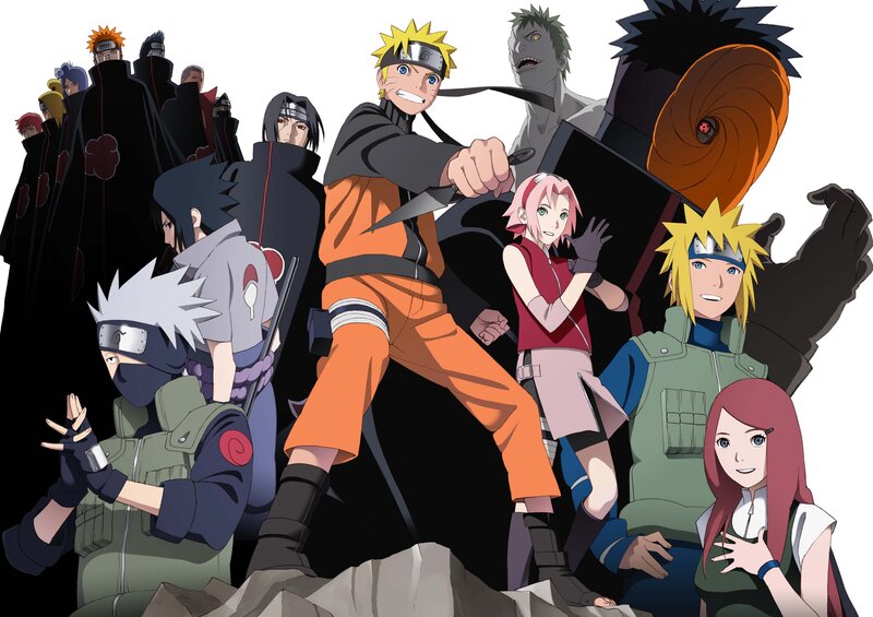 Group of Anime Characters — Orange, Dramatic, Action, Manga