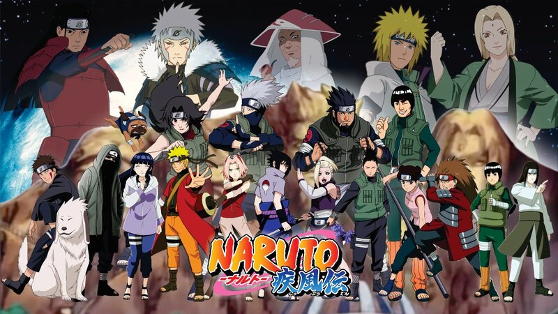 Group of Anime Characters — Orange, Dramatic, Night, Anime Characters