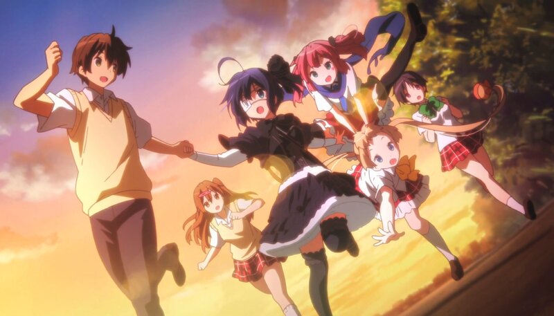 Group of Anime Characters — Orange, Dynamic