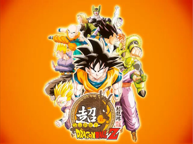 Group of Anime Characters — Orange, Energetic, Logo