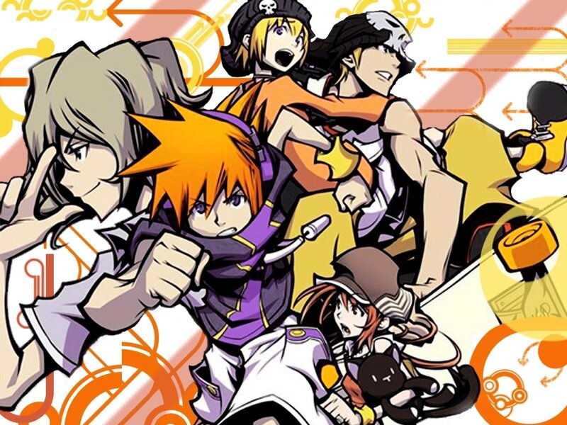 Group of Anime Characters — Orange, Energetic, Manga, Anime Art