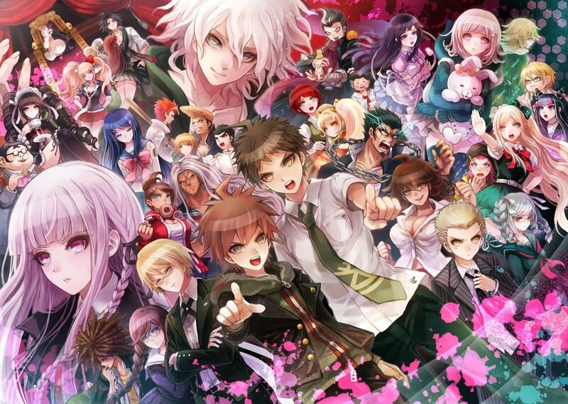 Group of Anime Characters — Pink, Dramatic, Anime Art