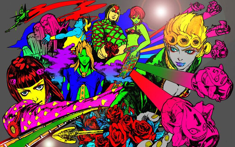 Group of Anime Characters — Pink, Dramatic, Manga, Manga Art