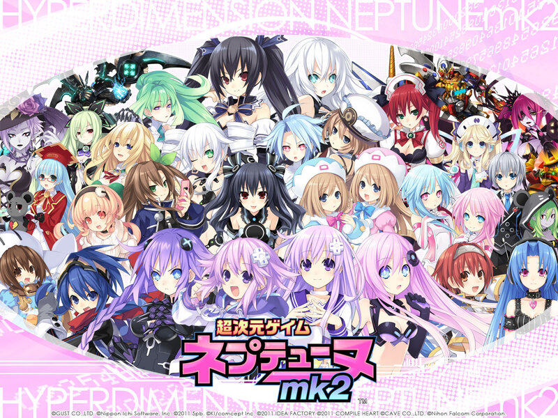 Group of Anime Characters — Pink, Energetic, Digital Art, Video Game