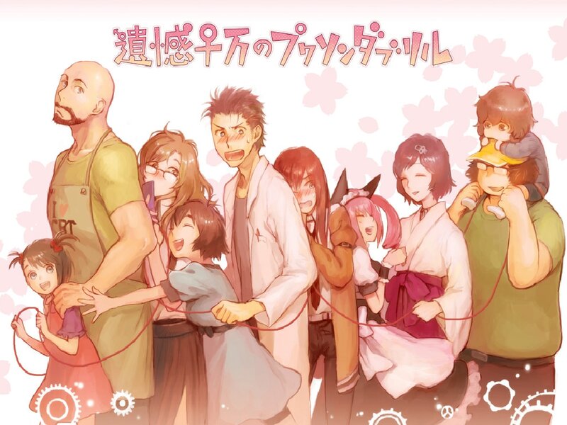 Group of Anime Characters — Pink, Playful, Spring