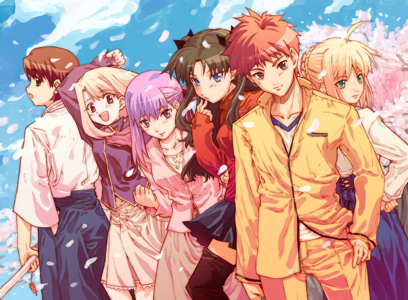 Group of Anime Characters — Pink