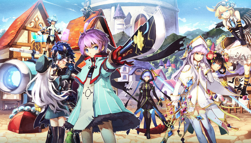 Group of Anime Characters — Purple, Adventurous