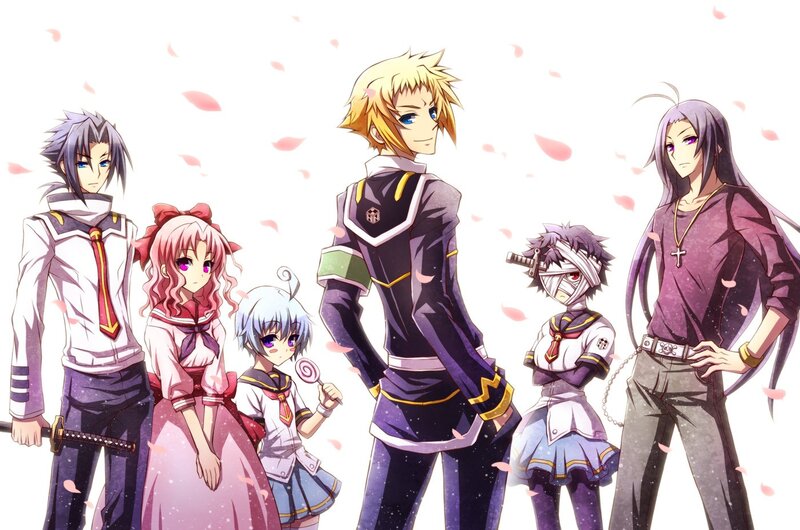 Group of Anime Characters — Purple, Calm, Spring