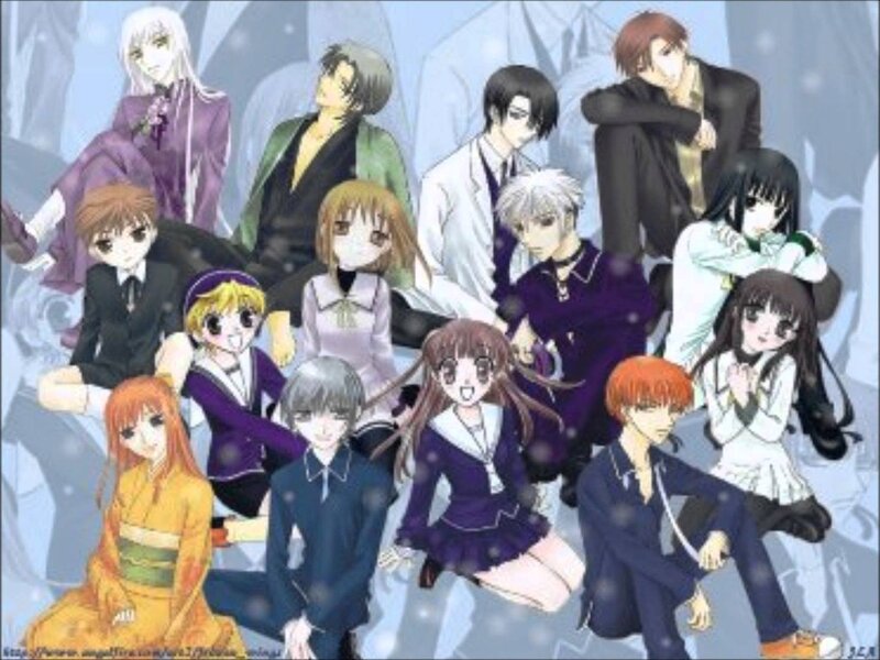 Group of Anime Characters — Purple, Calm