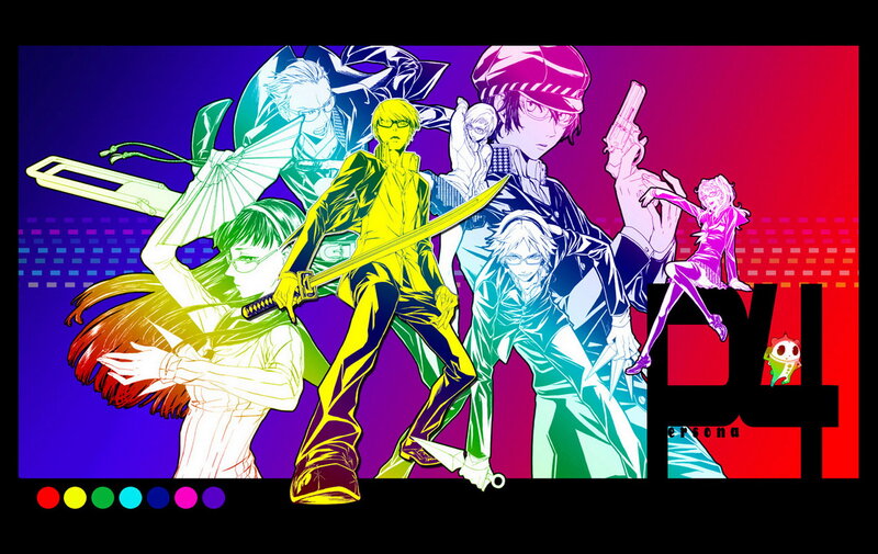 Group of Anime Characters — Purple, Dramatic, Manga