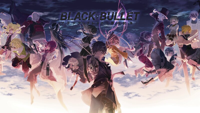 Group of Anime Characters — Purple, Dramatic, Night, Gun