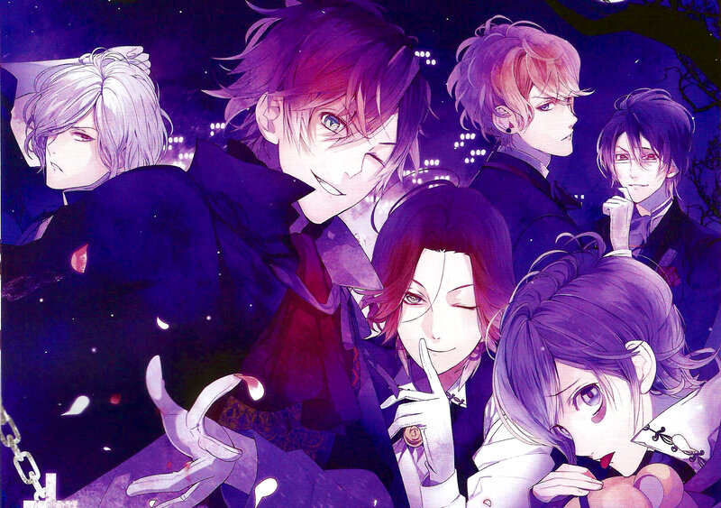 Group of Anime Characters — Purple, Dramatic, Night, Manga
