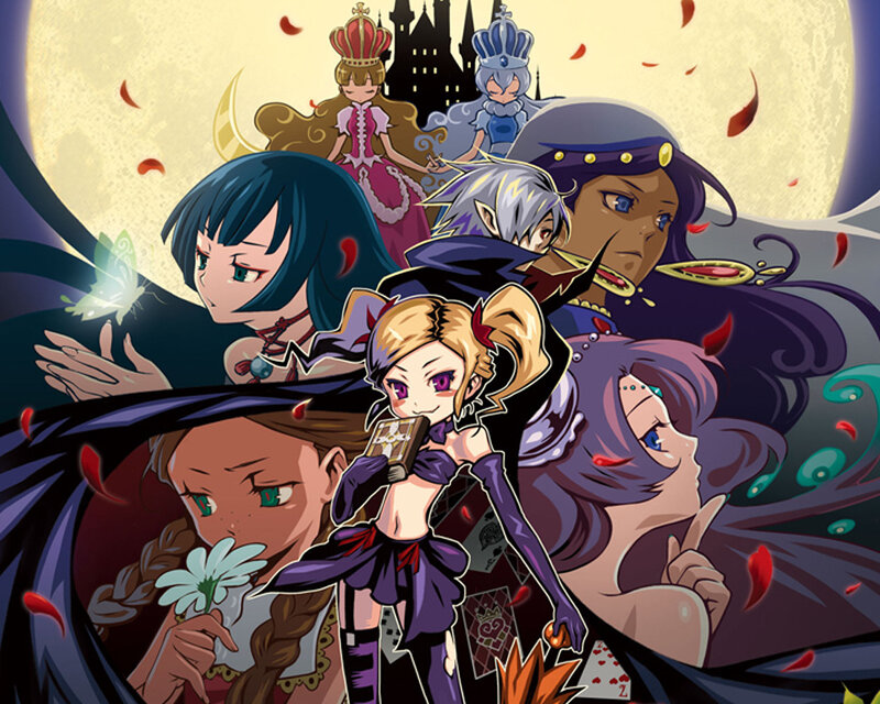 Group of Anime Characters — Purple, Dramatic, Night, Moon