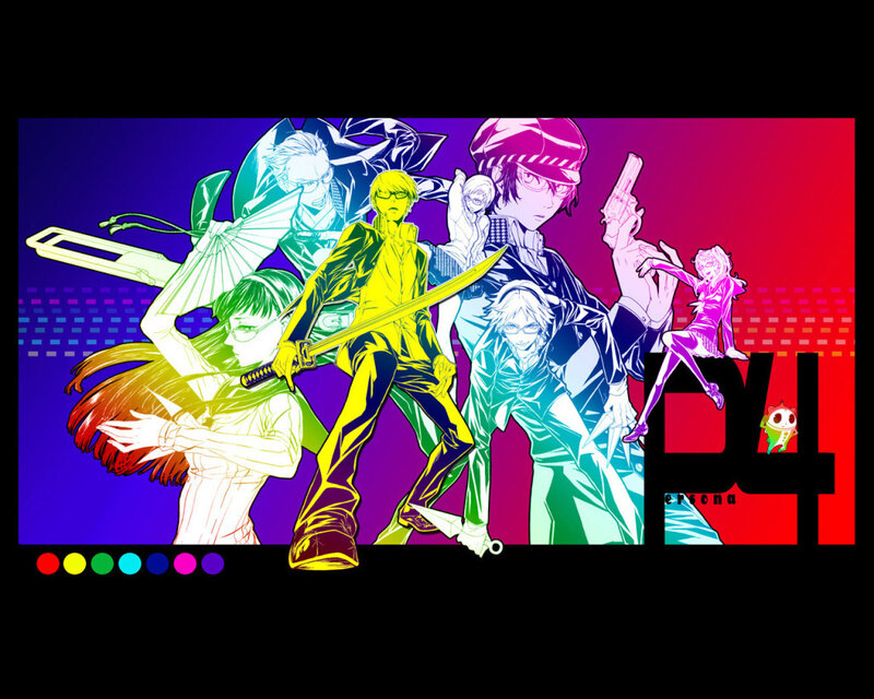 Group of Anime Characters — Purple, Dramatic