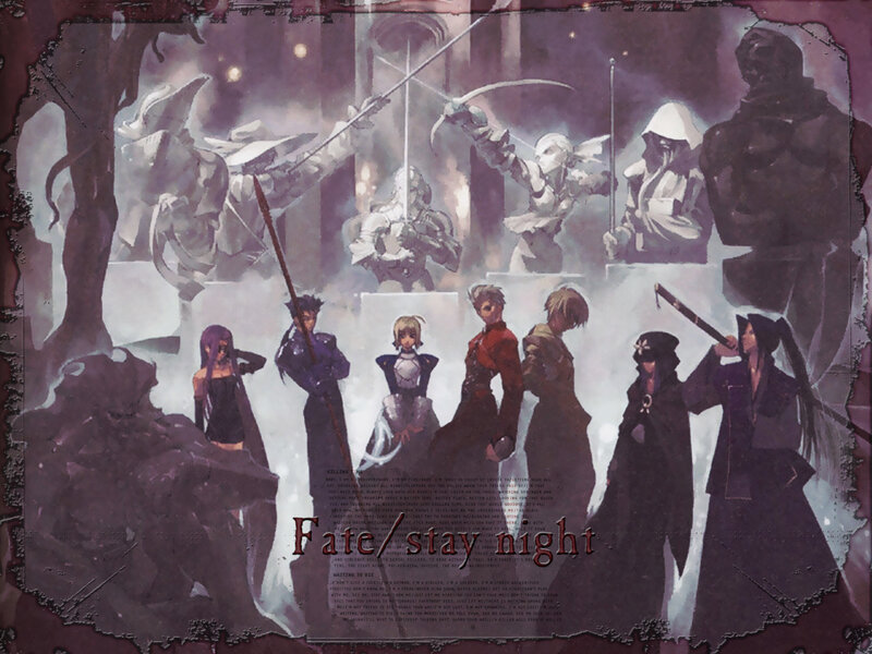 Group of Anime Characters — Purple
