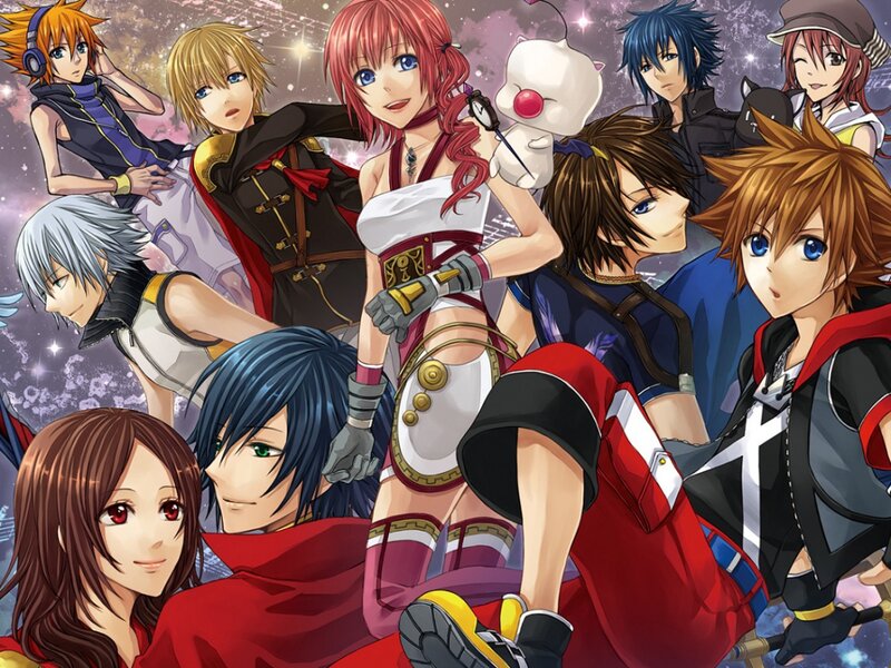 Group of Anime Characters — Red, Adventurous