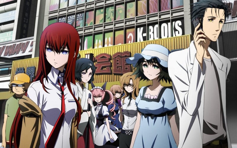 Group of Anime Characters — Red, Dramatic, Afternoon, City Street