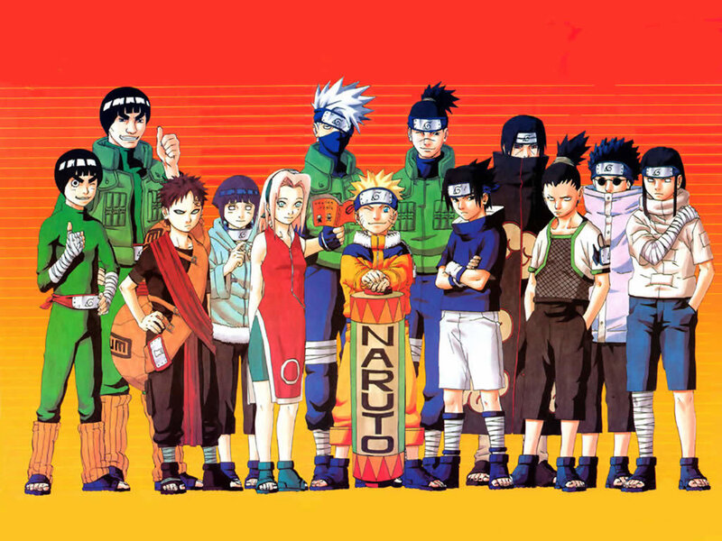 Group of Anime Characters — Red, Dramatic, Manga, Anime Characters, Headbands, Chunin Exam