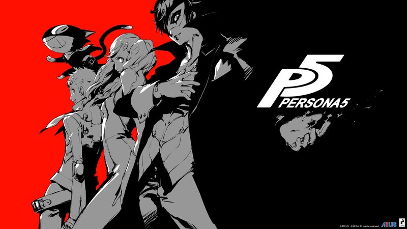 Group of Anime Characters — Red, Dramatic, Manga, Logo