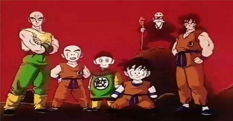 Group of Anime Characters — Red, Dramatic, Martial Artists