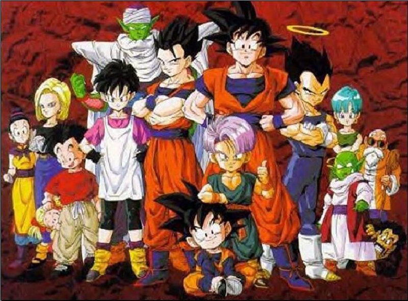 Group of Anime Characters — Red, Dramatic, Superheroes