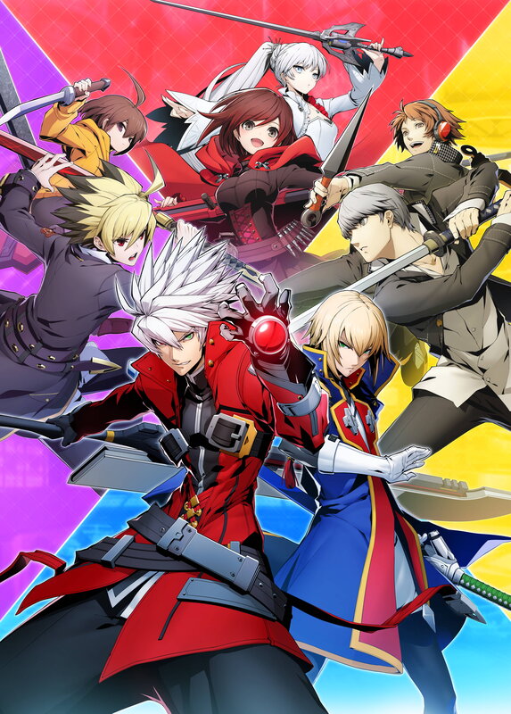 Group of Anime Characters — Red, Dramatic, Swords, Weapons, Action