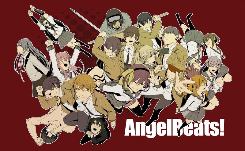 Group of Anime Characters — Red, Energetic, School Uniforms
