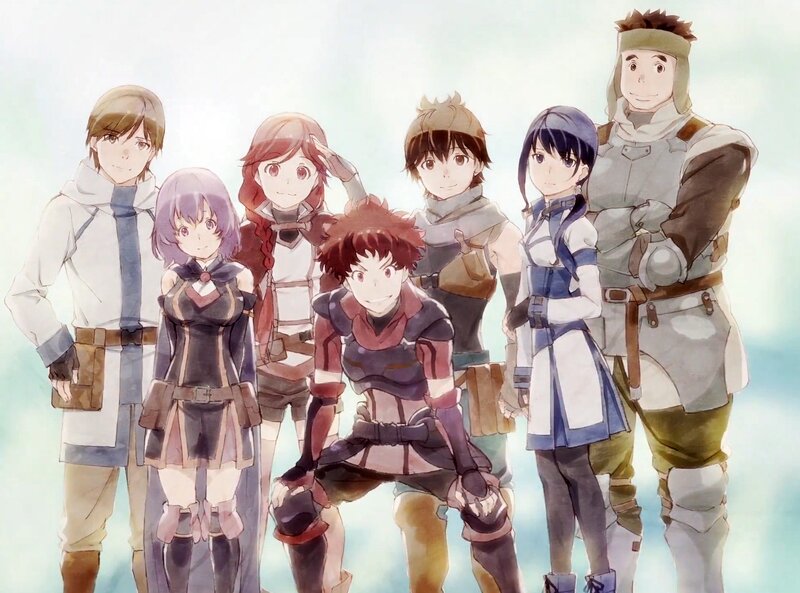 Group of Anime Characters — White, Calm, Fantasy Armor, Adventurers