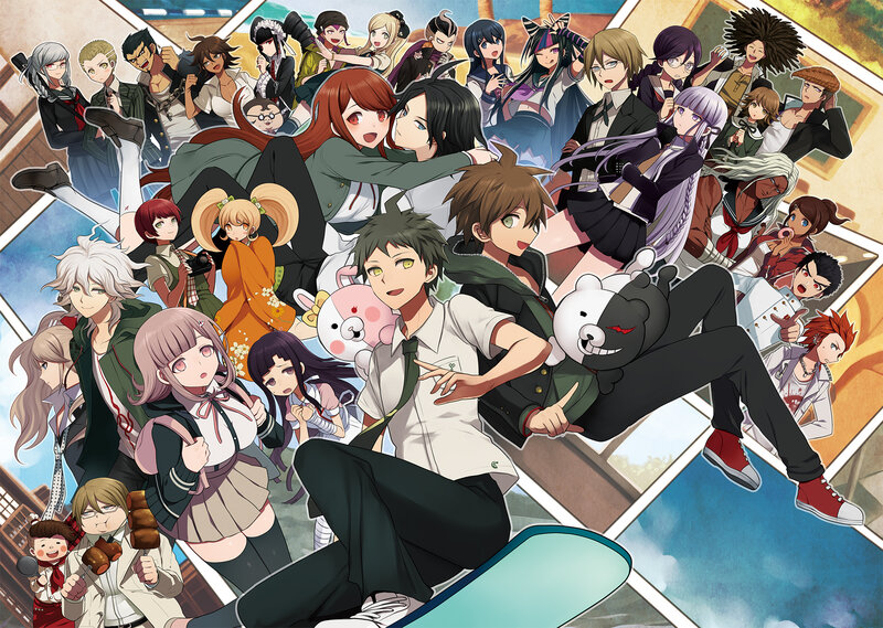 Group of Anime Characters — White, Chaotic, School Uniforms