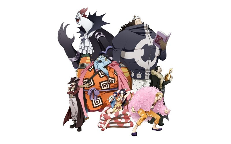 Group of Anime Characters — White, Dramatic, Anime Characters
