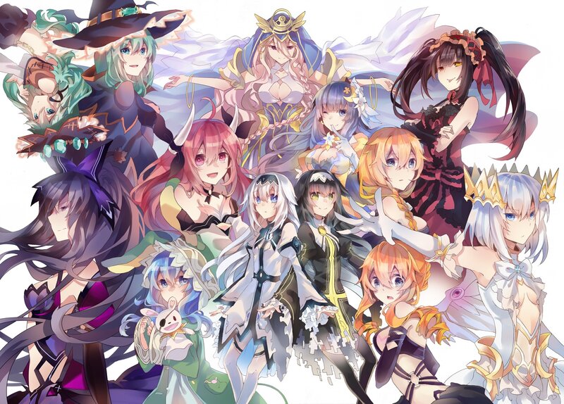 Group of Anime Characters — White, Dynamic, Fantasy