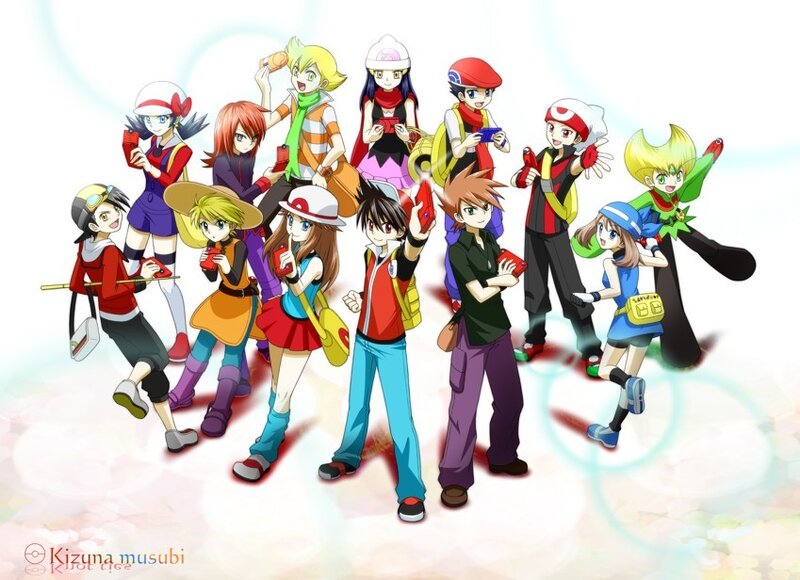 Group of Anime Characters — White, Energetic, Anime Characters