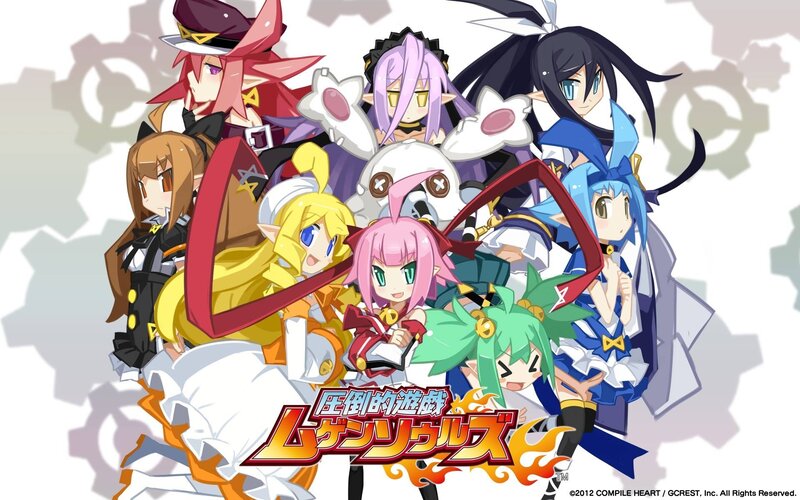 Group of Anime Characters — White, Energetic, Gears