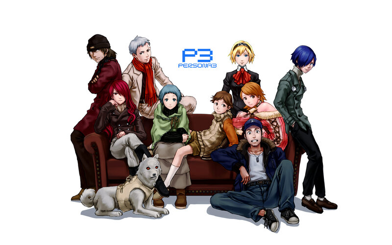 Group of Anime Characters — White, Neutral