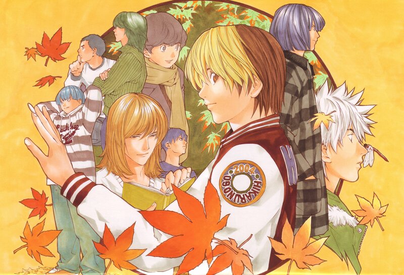 Group of Anime Characters — Yellow, Calm