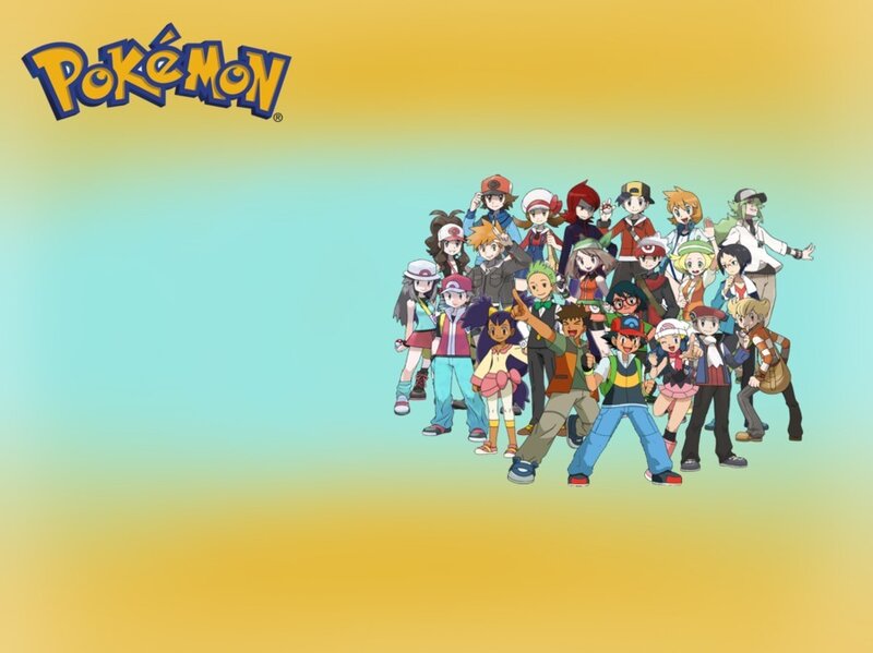 Group of Anime Characters — Yellow, Cheerful